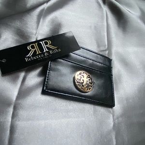 Rebecca & Rifka Black and Gold Wallet